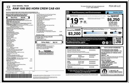 2024 RAM 1500 Big Horn/Lone Star