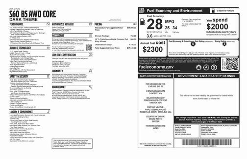 2025 Volvo S60 B5 Core