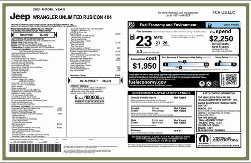 2021 Jeep Wrangler Unlimited Rubicon