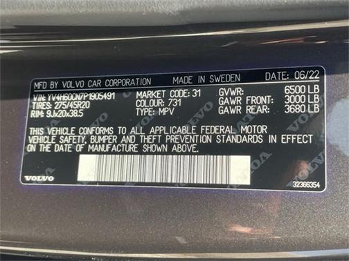 2023 Volvo XC90 Recharge Plug-In Hybrid T8 Plus Bright Theme 7-Seater