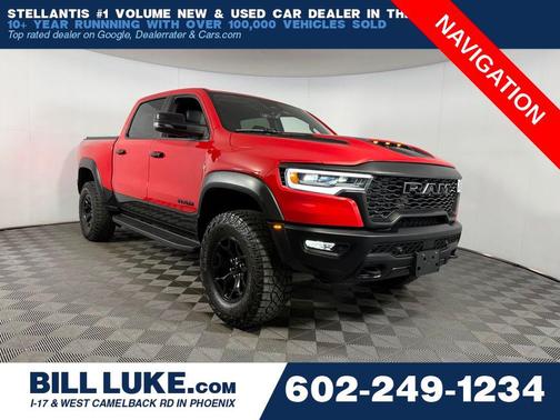 Flame Red Clearcoat 2025 RAM 1500 RHO Crew Cab 4x4 5'7' Box