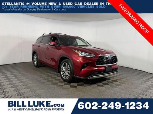 Ruby Flare Pearl 2023 Toyota Highlander Hybrid Platinum