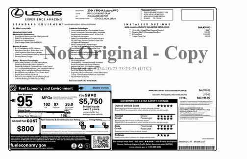 2024 Lexus RZ 450e Luxury