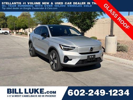 Silver Dawn Metallic 2023 Volvo C40 Recharge Pure Electric Twin Ultimate