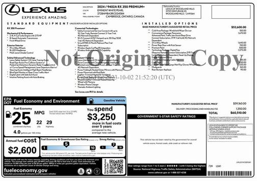 2024 Lexus RX 350 Premium Plus