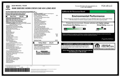 2024 RAM 3500 Big Horn Crew Cab 4x4 8' Box