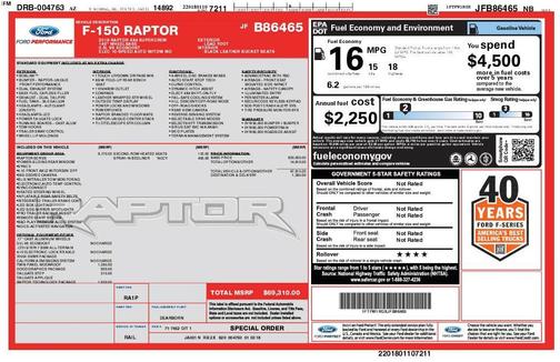 2018 Ford F-150 Raptor