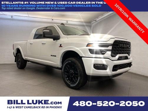 Bright White Clearcoat 2026 RAM 2500 Limited Mega Cab 4x4 6'4' Box