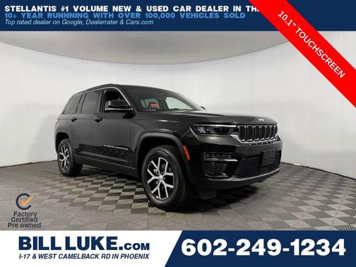 Diamond Black Crystal Pearlcoat 2024 Jeep Grand Cherokee Limited