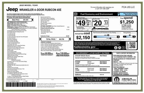 2025 Jeep Wrangler 4xe Rubicon