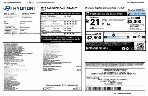 2025 Hyundai PALISADE Calligraphy