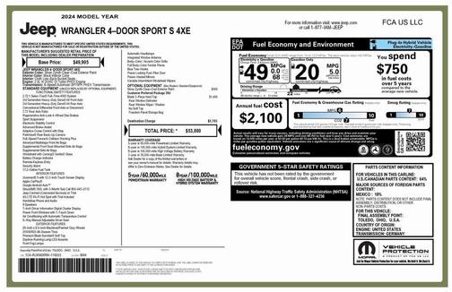 2024 Jeep Wrangler 4xe Sport S