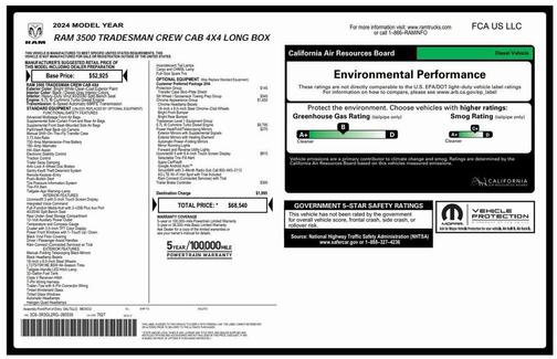 2024 RAM 3500 Tradesman Crew Cab 4x4 8' Box