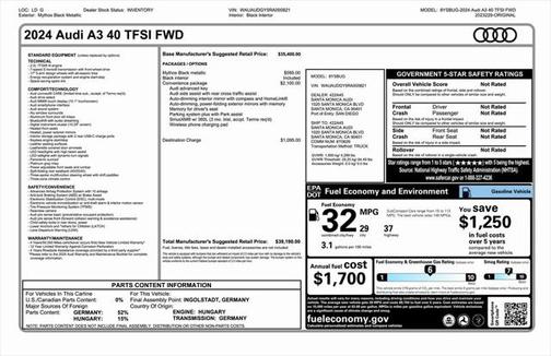 2024 Audi A3 Premium