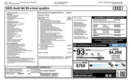 2023 Audi Q4 e-tron Premium Plus 50 quattro