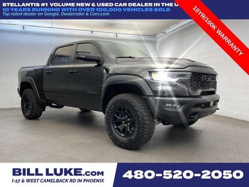 Diamond Black Crystal Pearlcoat 2026 RAM 1500 RHO Crew Cab 4x4 5'7' Box