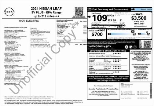 2024 Nissan Leaf SV PLUS
