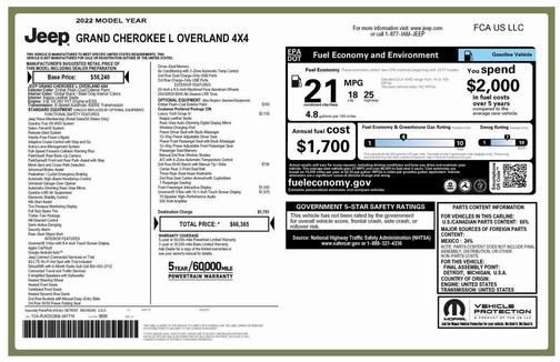 2022 Jeep Grand Cherokee L Overland