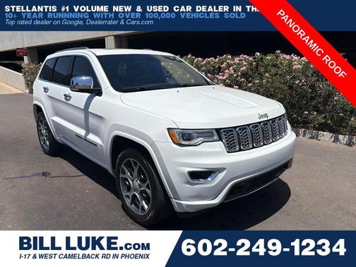Bright White Clearcoat 2019 Jeep Grand Cherokee Overland