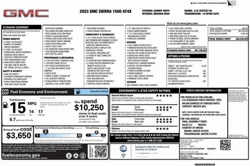 2023 GMC Sierra 1500 AT4X