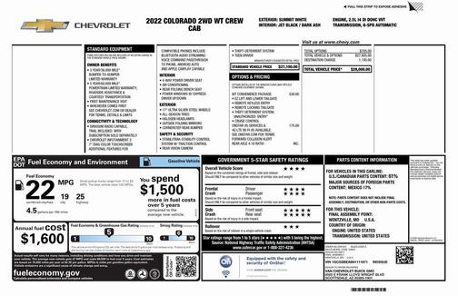 2022 Chevrolet Colorado WT