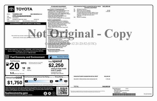 2022 Toyota Tundra SR5