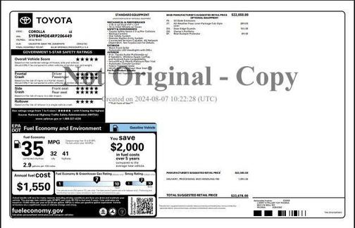 2024 Toyota Corolla LE