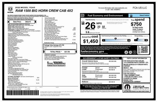 2022 RAM 1500 Big Horn/Lone Star