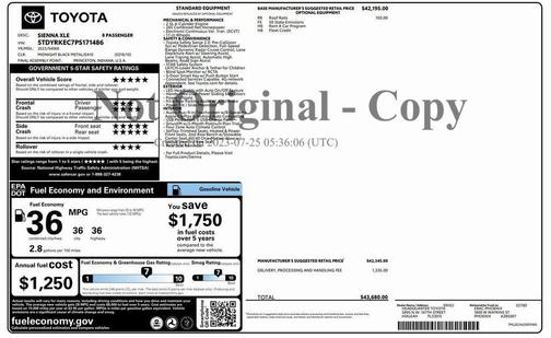 2023 Toyota Sienna XLE