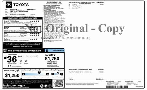 2023 Toyota Sienna XLE