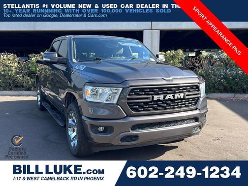 Granite Crystal Metallic Clearcoat 2022 RAM 1500 Big Horn/Lone Star