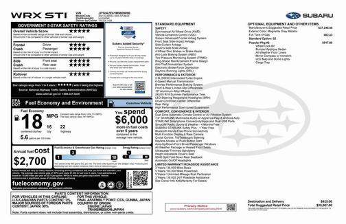 2021 Subaru WRX STI Base
