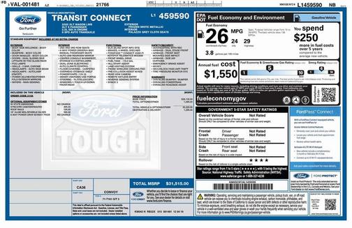 2020 Ford Transit Connect XLT w/Rear Liftgate
