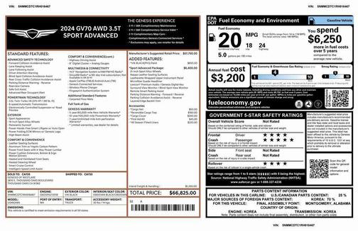 2024 Genesis GV70 3.5T AWD Sport