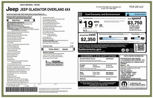 2023 Jeep Gladiator Overland