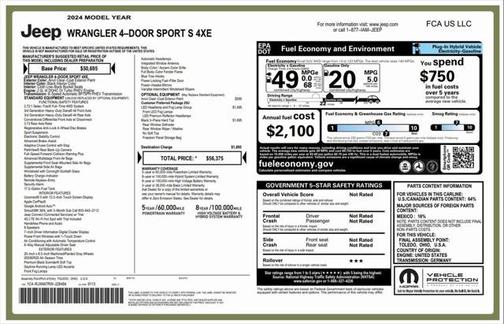 2024 Jeep Wrangler 4xe Sport S