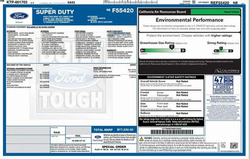 Oxford White 2024 Ford F-250 Lariat