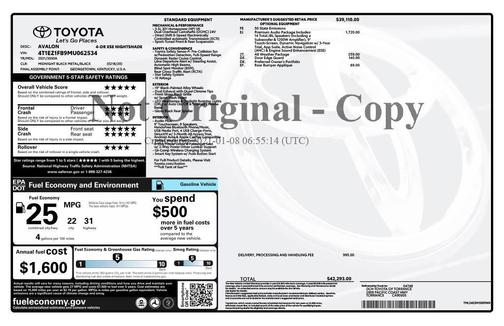 2021 Toyota Avalon XSE