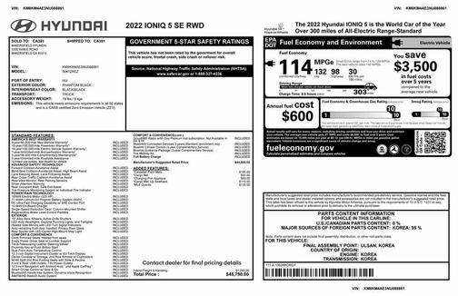 2022 Hyundai IONIQ 5 SE