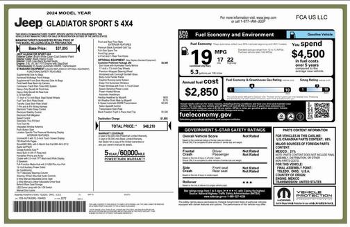 2024 Jeep Gladiator Sport S