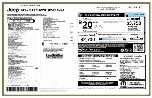 2024 Jeep Wrangler Sport S