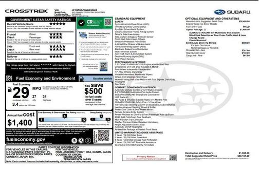 2021 Subaru Crosstrek Sport