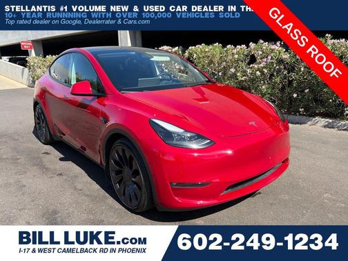 Red Multi-Coat 2023 Tesla Model Y Performance Dual Motor All-Wheel Drive