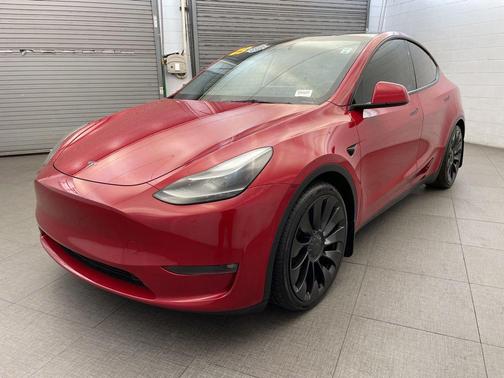 Red Multi-Coat 2023 Tesla Model Y Performance Dual Motor All-Wheel Drive