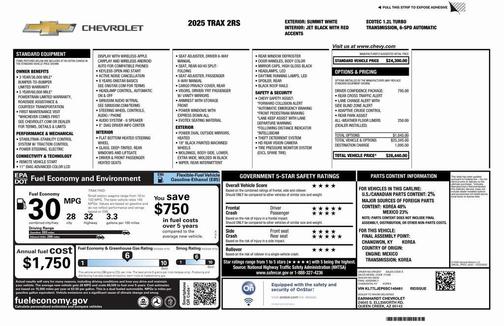 2025 Chevrolet Trax FWD 2RS