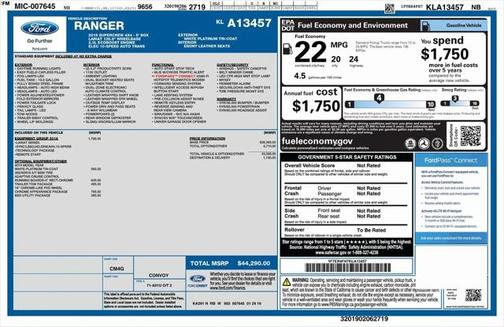 2019 Ford Ranger LARIAT