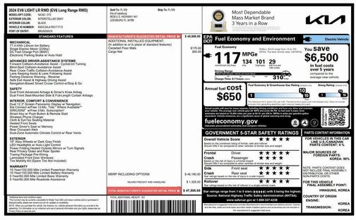 2024 Kia EV6 Light Long Range