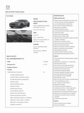 2023 Mazda CX-30 2.5 Turbo Premium Package