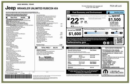 2022 Jeep Wrangler Unlimited Rubicon
