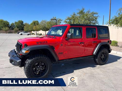Firecracker Red Clearcoat 2025 Jeep Wrangler Willys